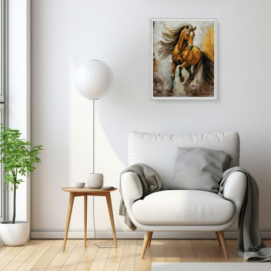 Deimantinė mozaika, Grynakraujis kaštonas, 40x50, varvikas, LG341e