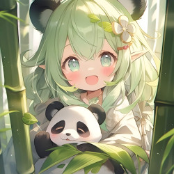 Tapymas pagal numerius, Mergina su panda, 40x50, varvikas, MG2488e