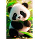 Dimanta mozaīka, Mīļa panda, 20x30, varvikas, LC060e