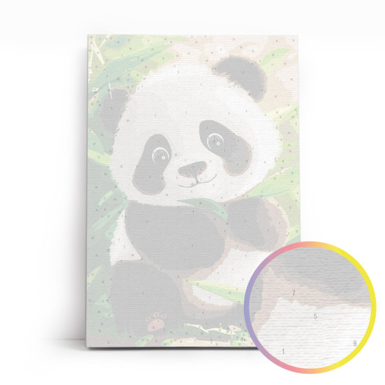 Glezna pēc numuriem, Mīļa panda’, 40x50, varvikas, MC1144e