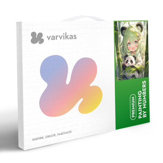 Tapymas pagal numerius, Mergina su panda, 40x50, varvikas, MG2488e