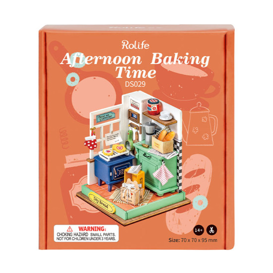 3D Miniature house kit, Afternoon Baking Time, robotime, DS029