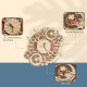 3D koka puzle, Zodiaka sienas pulkstenis, 168 gab, robotime, LC601