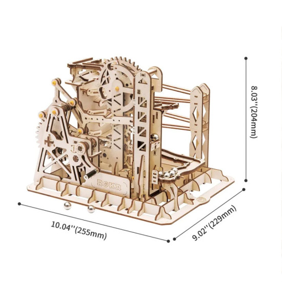 3D medinis galvosūkis, Marmuro tyrinėtojas, 260 dalių, robotime, LG503