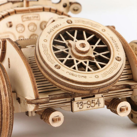3D medinis galvosūkis, Didysis Prizas Automobilis, 220 dalių, robotime, MC401