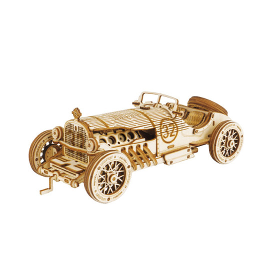 3D medinis galvosūkis, Didysis Prizas Automobilis, 220 dalių, robotime, MC401