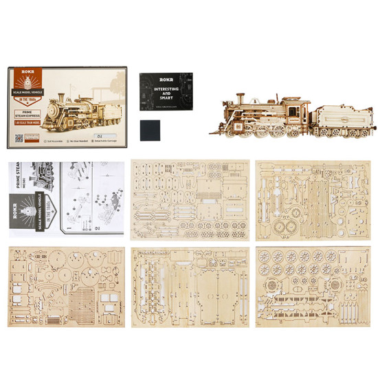 3D koka puzle, Prime Steam Express, 308 gab, robotime, MC501