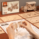 3D koka puzle, Vintage Auto, 298 gab, robotime, MC801