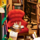 3D Miniature house kit, Bookstore, robotime, TGB07