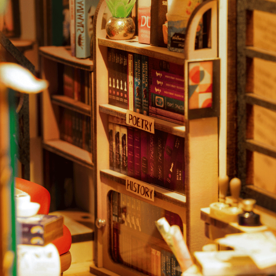 3D Miniature house kit, Bookstore, robotime, TGB07