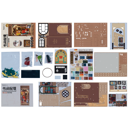3D Miniature house kit, Bookstore, robotime, TGB07