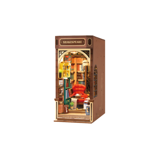3D Miniature house kit, Bookstore, robotime, TGB07