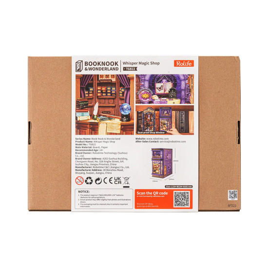 3D Miniature house kit, Book Nook Whisper Magic Shop, robotime, TGB22