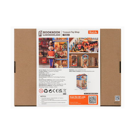 3D Miniature house kit, Book Nook Treasure Toy Shop, robotime, TGB23