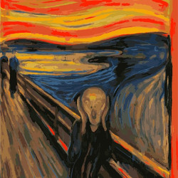 Glezna pēc numuriem 40x50 cm, Kliedziens, Edvards Munks, Artventure, 04ART50400154