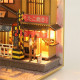 3D Miniatūra māja, Japānas Stila Sakura Brīvdienu Diy Grāmatu Nook, Hongda, DMH-M2211