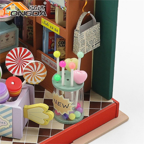 3D Miniatūra māja, Laimīgais Cukurs, Hongda, DMH-S2305