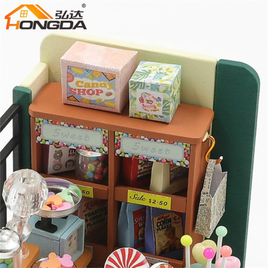 3D Miniatūra māja, Laimīgais Cukurs, Hongda, DMH-S2305