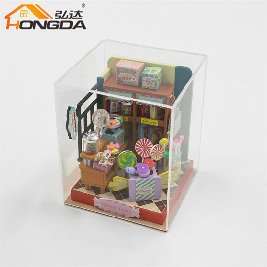 3D Miniatūra māja, Laimīgais Cukurs, Hongda, DMH-S2305
