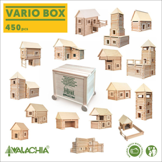 Puidust ehituskomplekt, Vario box 450 tk (vario+xl+fort), walachia, W24