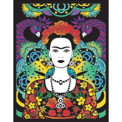 Colorvelvet, Maza bilde A4 ar flomasteriem, Frida, SMALL 44F