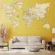 Wooden world map, 120x200, woodencity, WM505