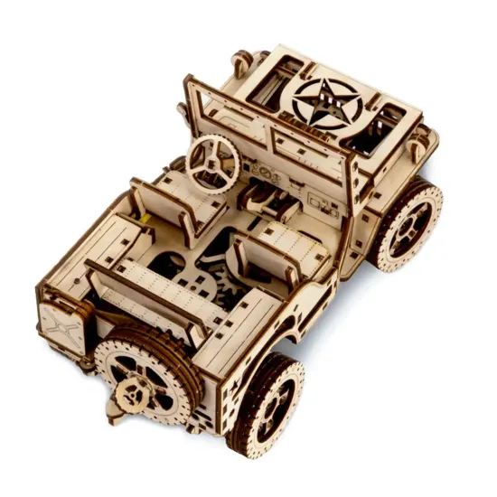 3D koka puzle, mašīna, Auto 4*4, 571 gab, woodencity, WR309
