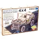 3D koka puzle, mašīna, Auto 4*4, 571 gab, woodencity, WR309