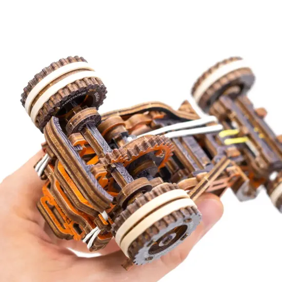 3D koka puzle, mašīna, Buggy, ierobežota izlaidums, 140 gab, woodencity, LE008
