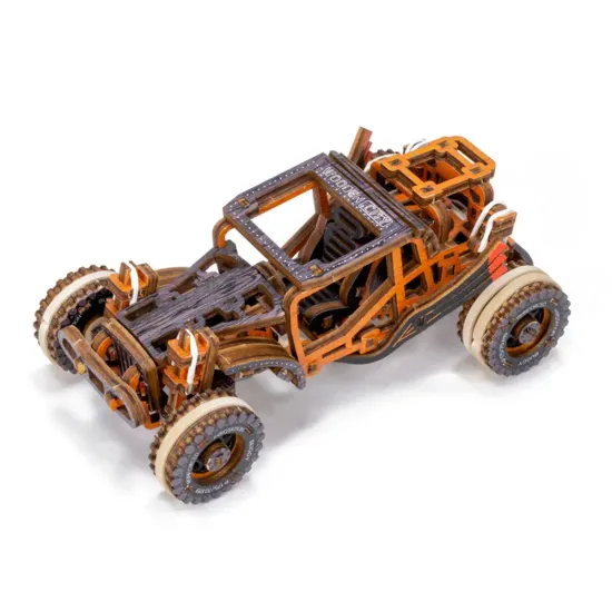 3D koka puzle, mašīna, Buggy, ierobežota izlaidums, 140 gab, woodencity, LE008