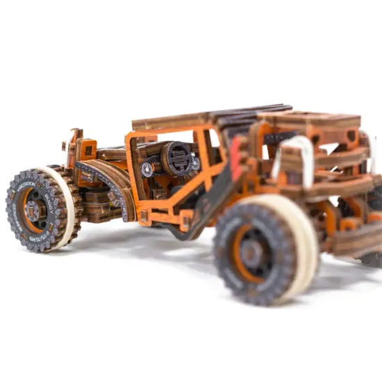 3D koka puzle, mašīna, Buggy, ierobežota izlaidums, 140 gab, woodencity, LE008