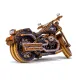 3D medinis galvosūkis, Kruizinis V-Twin riboto leidimo, 168 dalių, woodencity, LE-002