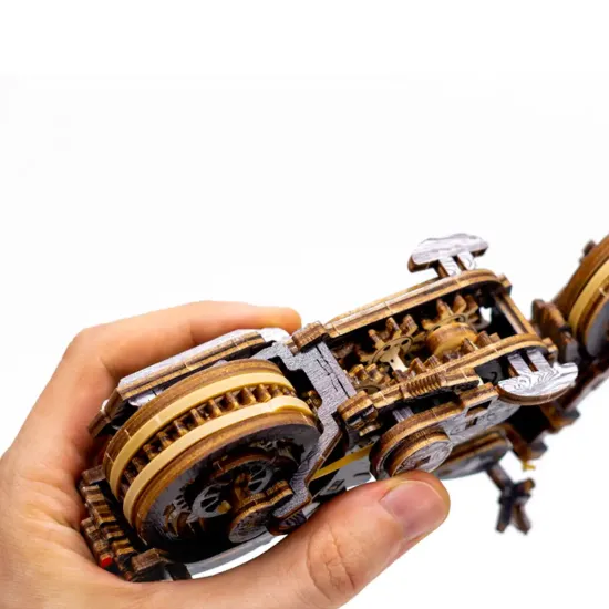 3D medinis galvosūkis, Kruizinis V-Twin riboto leidimo, 168 dalių, woodencity, LE-002