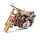 3D medinis galvosūkis, Kruizinis V-Twin riboto leidimo, 168 dalių, woodencity, LE-002