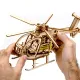 3D Wooden Puzzle, Helicopter, 194 pcs, woodencity, WR344