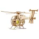 3D Wooden Puzzle, Helicopter, 194 pcs, woodencity, WR344