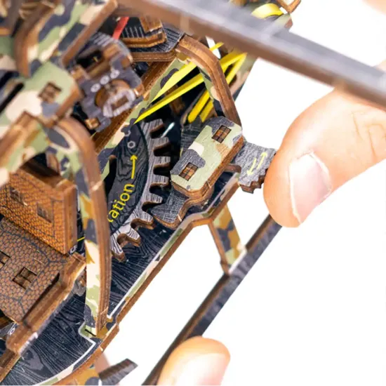 3D puinen palapeli, Helikopteri Rajoitettu Painos, 178 osaa, woodencity, LE-011