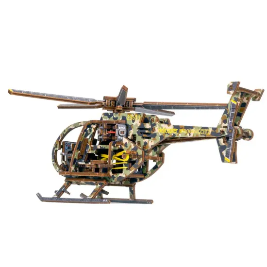 3D puinen palapeli, Helikopteri Rajoitettu Painos, 178 osaa, woodencity, LE-011
