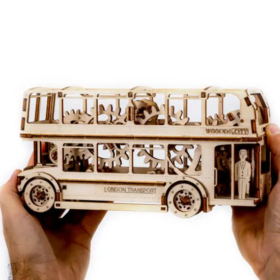 3D puinen palapeli, Lontoon bussi, 216 osaa, woodencity, WR303