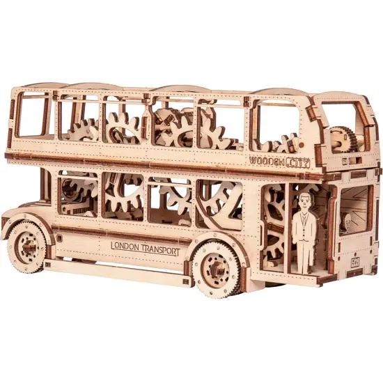 3D puinen palapeli, Lontoon bussi, 216 osaa, woodencity, WR303