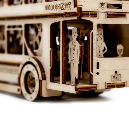 3D puinen palapeli, Lontoon bussi, 216 osaa, woodencity, WR303