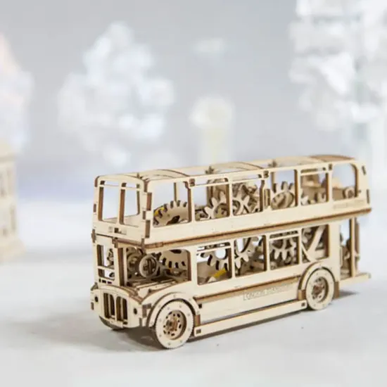 3D puinen palapeli, Lontoon bussi, 216 osaa, woodencity, WR303
