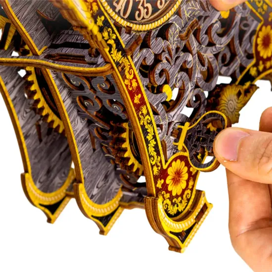 Деревянный 3D пазл, Магические часы, ограниченная серия, 149 деталей, woodencity, LE-010