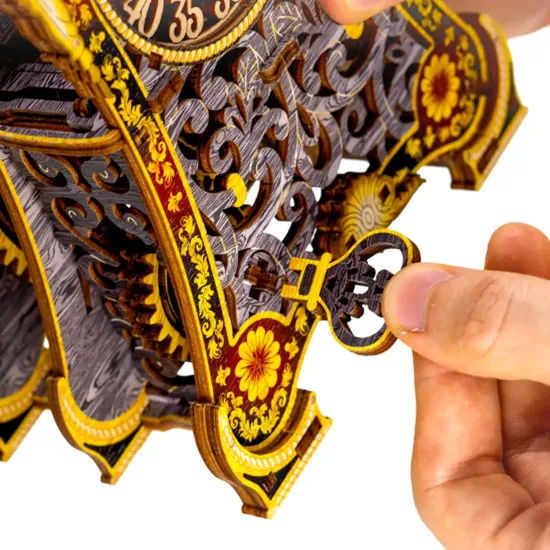 Деревянный 3D пазл, Магические часы, ограниченная серия, 149 деталей, woodencity, LE-010