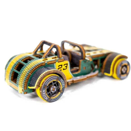 3D koka puzle, mašīna, Roadster Limited Edition, 115 gab, woodencity, LE-004
