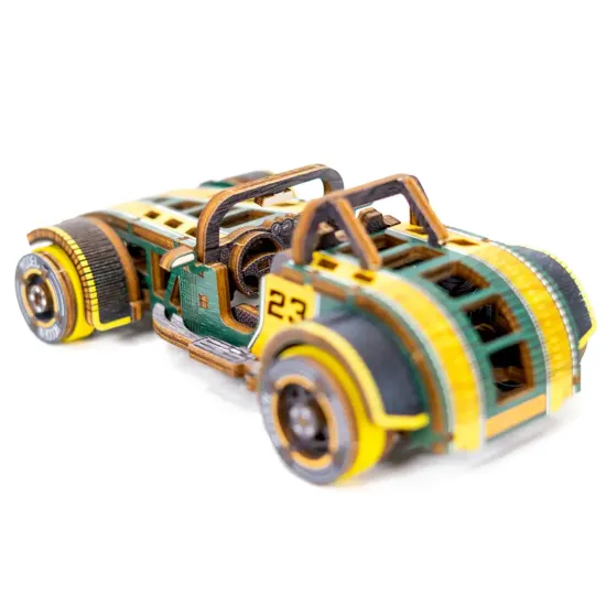 3D koka puzle, mašīna, Roadster Limited Edition, 115 gab, woodencity, LE-004