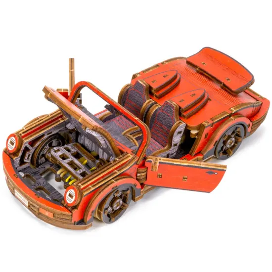 Деревянный 3D пазл, Машина, Спортивный автомобиль, ограниченная серия, 194 деталей, woodencity, LE-005