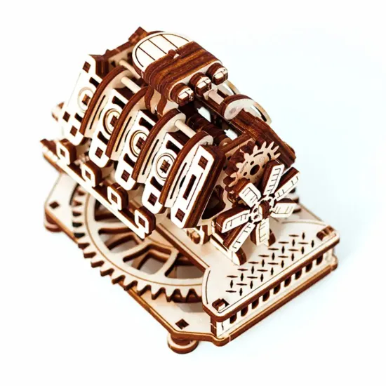3D puinen palapeli, V8 Moottori, 200 osaa, woodencity, WR316
