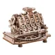 3D puinen palapeli, V8 Moottori, 200 osaa, woodencity, WR316