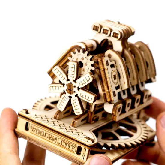 3D puinen palapeli, V8 Moottori, 200 osaa, woodencity, WR316